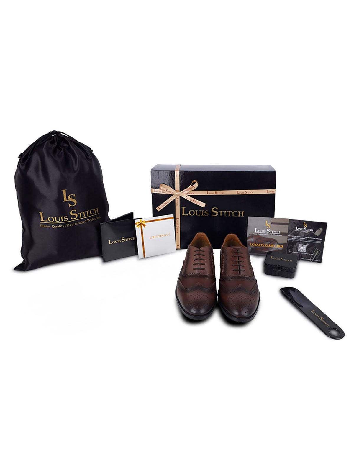 Brunette Brown Handmade Premium Italian Leather Brogue