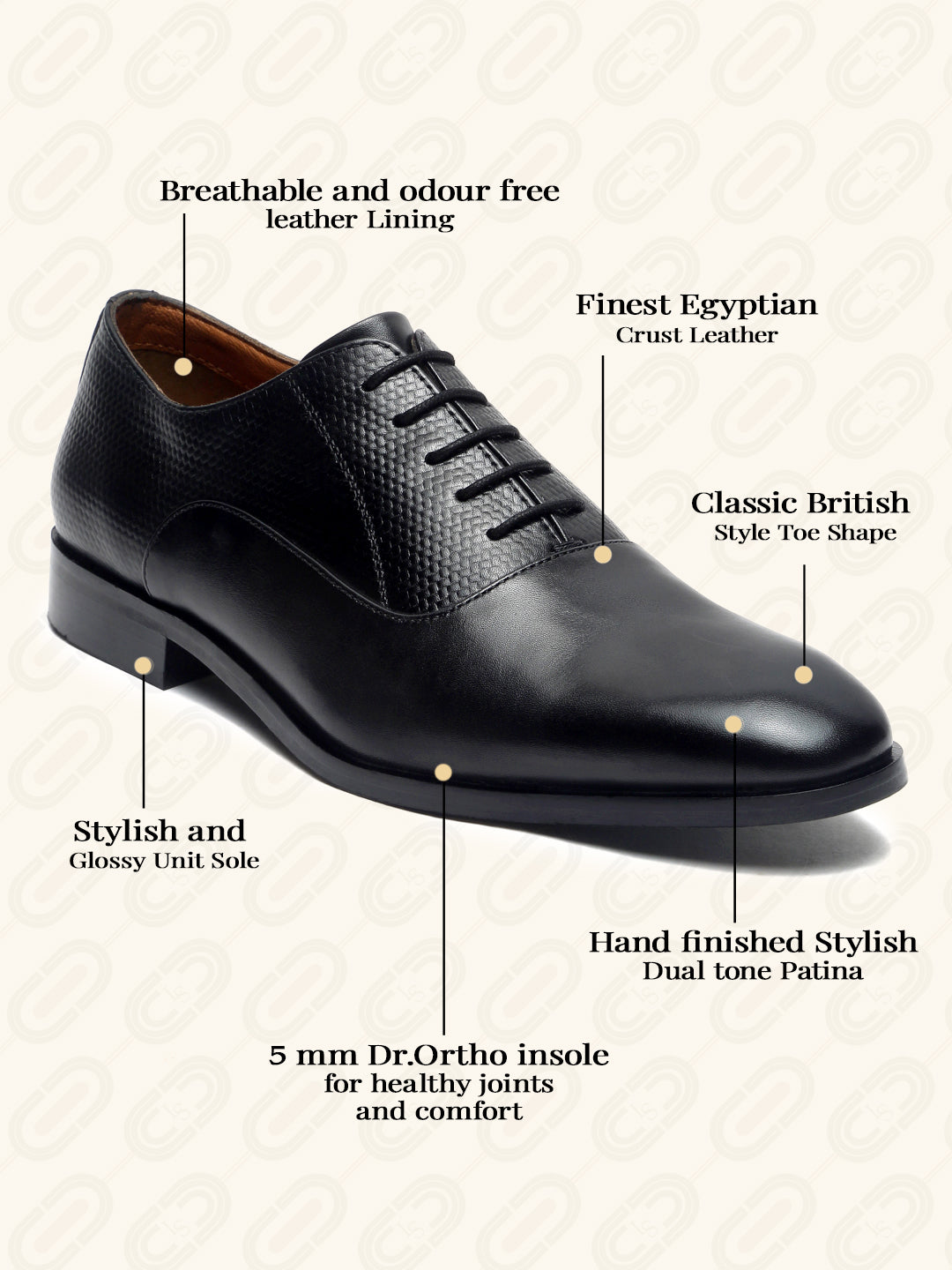 Jet Black Handmade Premium Italian Leather Derby Shoes