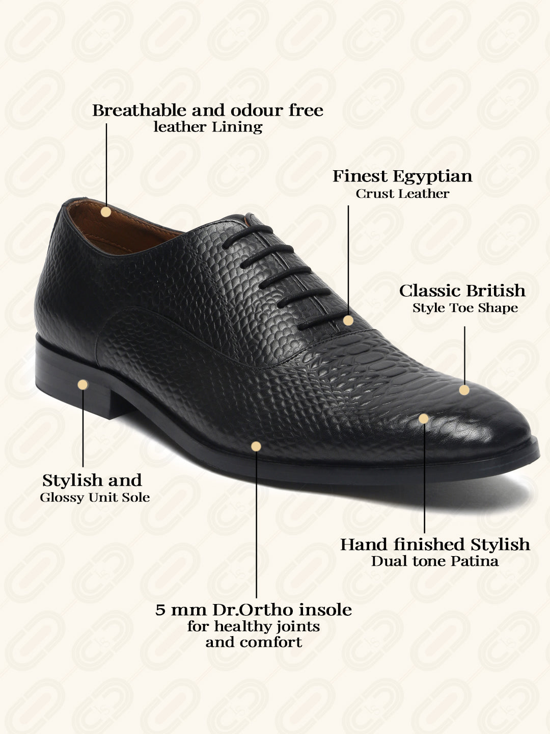 Jet Black Handmade Premium Italian Leather Derby Shoes