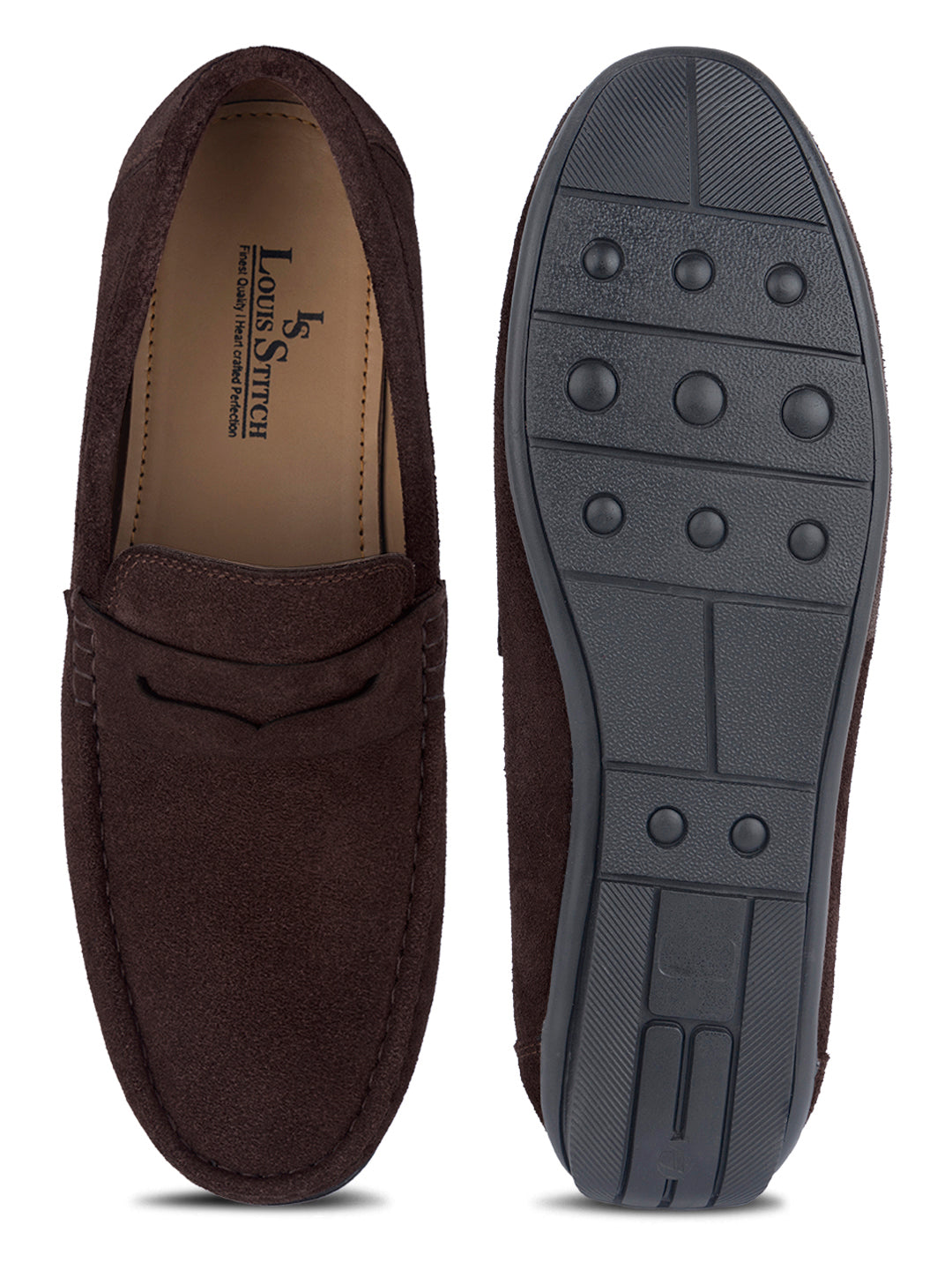 Italian Suede Leather Penny Loafers