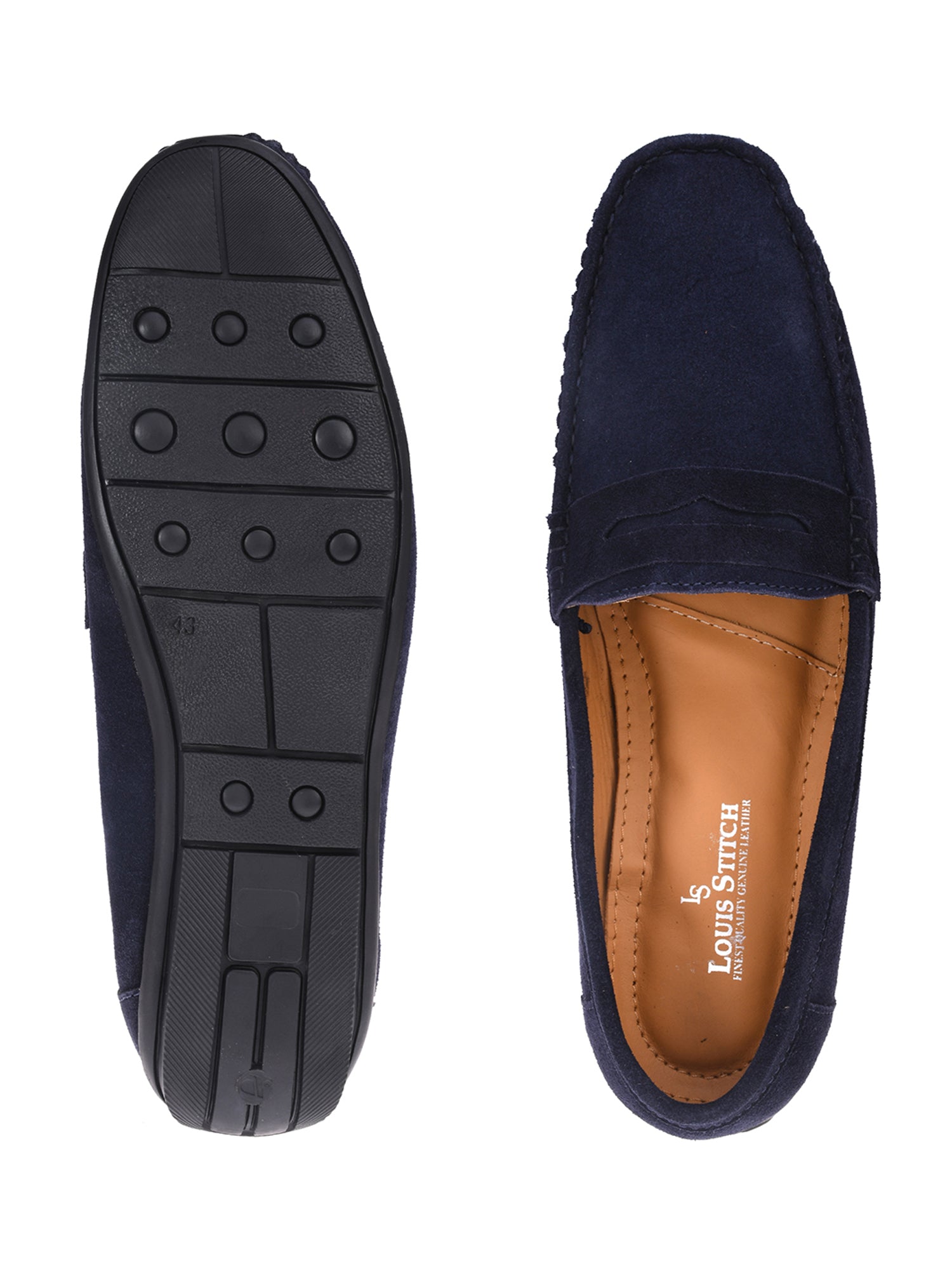 Italian Suede Leather Penny Loafers