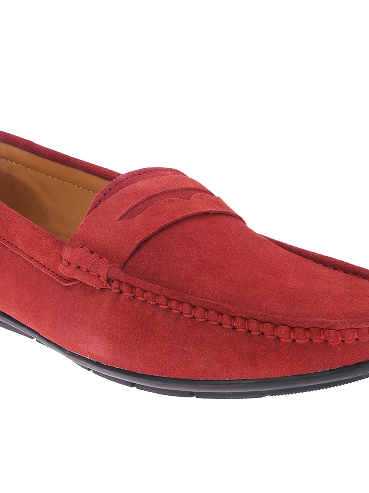 Italian Suede Leather Penny Loafers