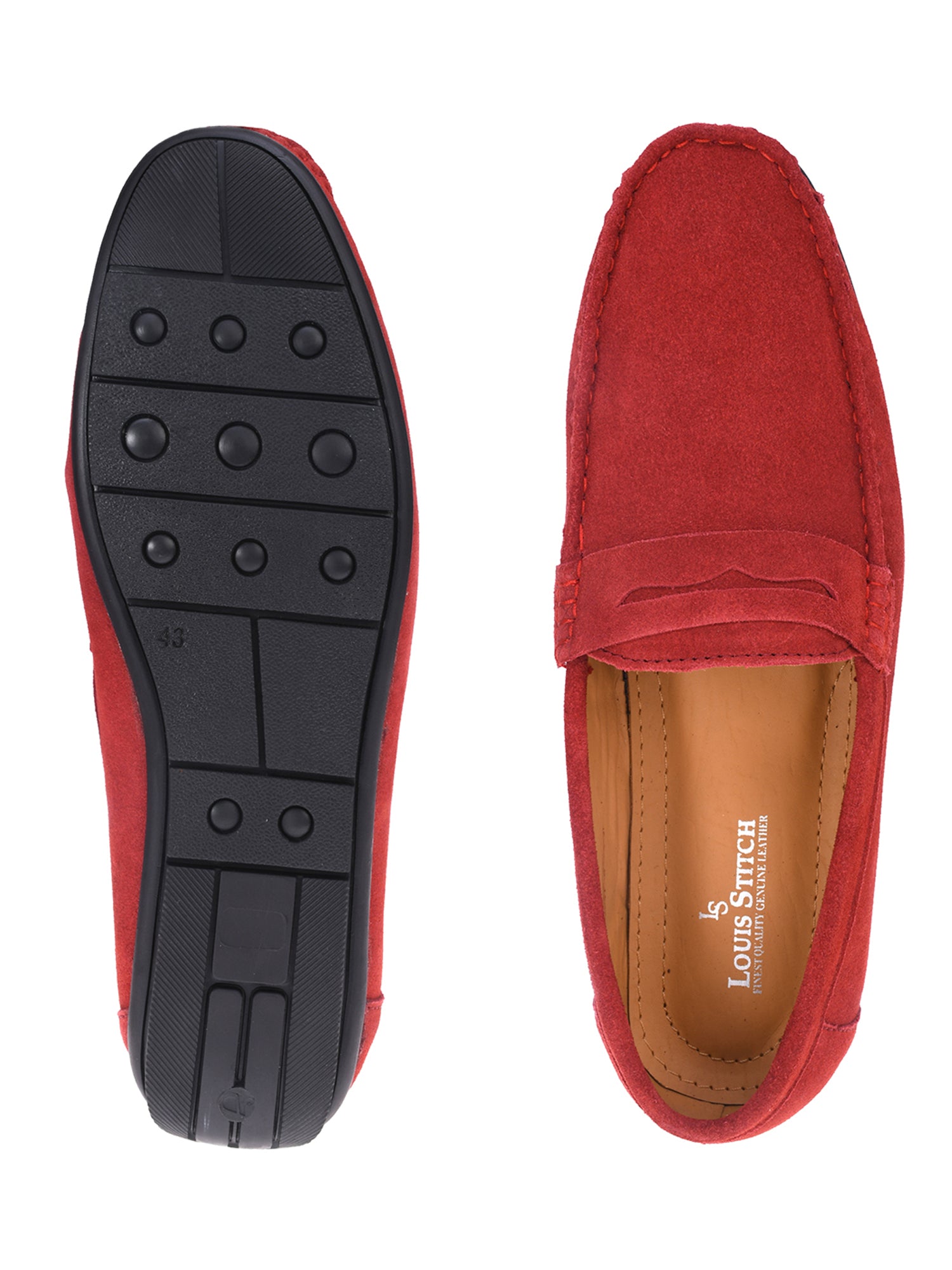 Italian Suede Leather Penny Loafers