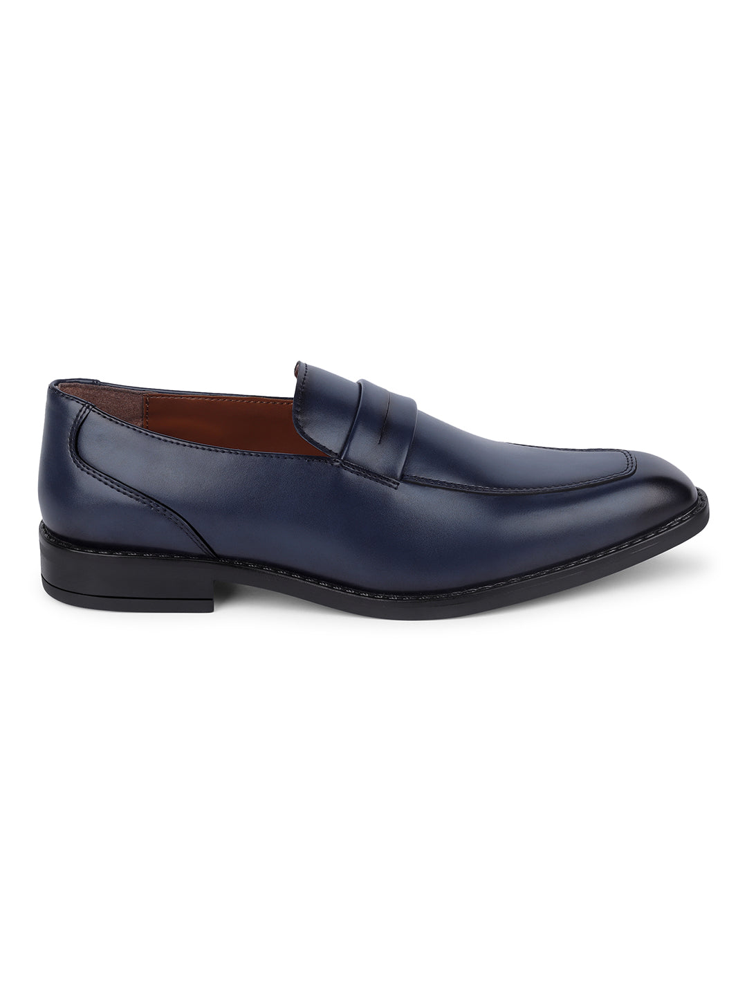 Federal Blue Handcrafted Dual Tone Moccasins Slipon