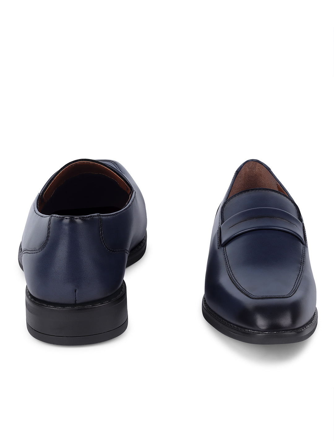 Federal Blue Handcrafted Dual Tone Moccasins Slipon