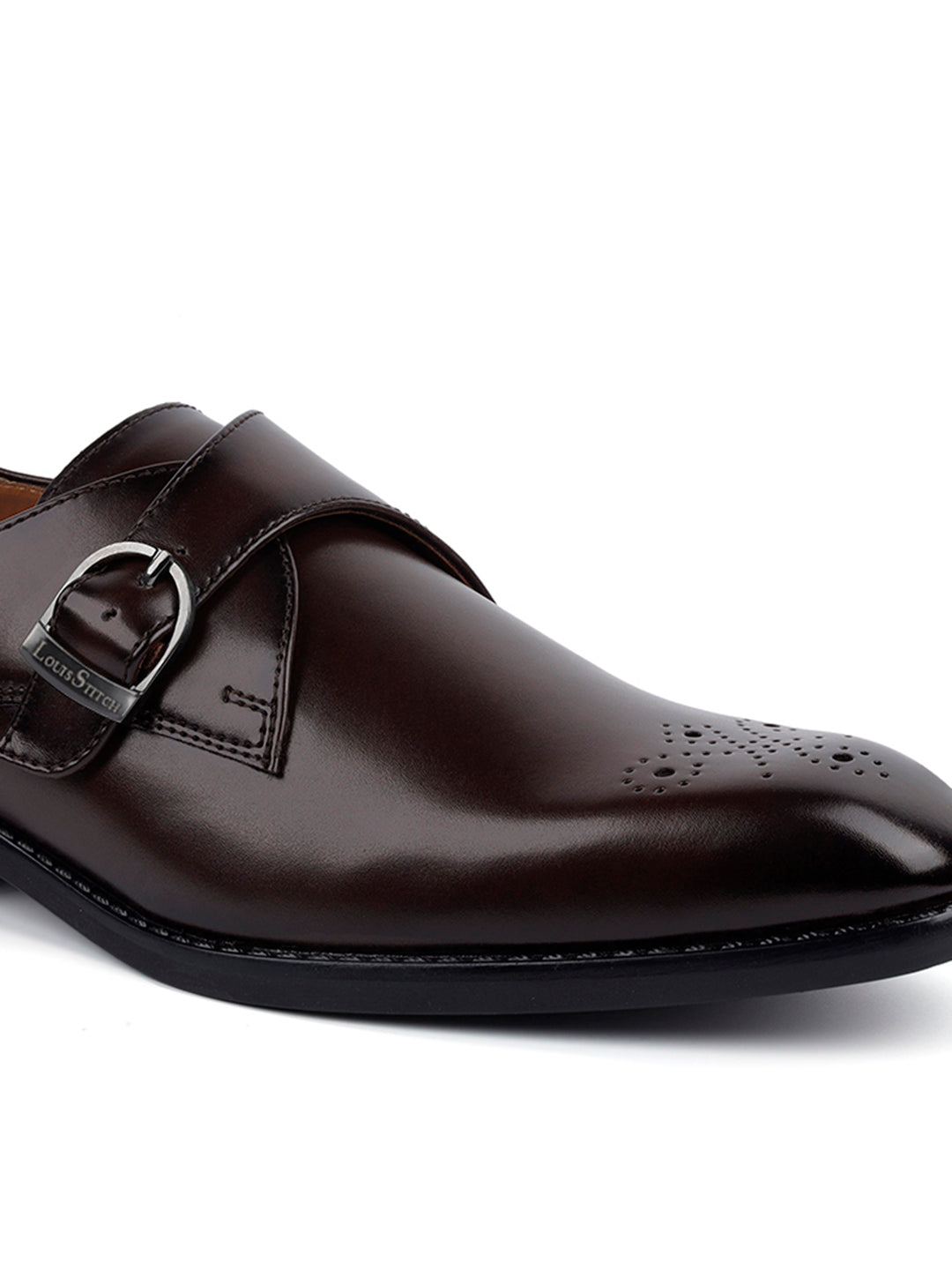 Brunette Brown Handcrafted Handcrafted Monks Slipon Shoe