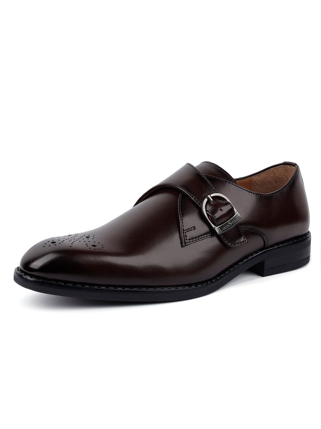 Brunette Brown Handcrafted Handcrafted Monks Slipon Shoe