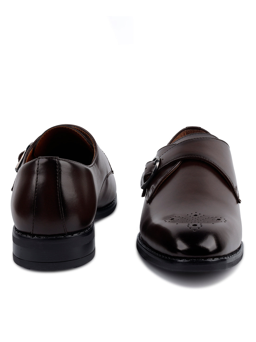 Brunette Brown Handcrafted Handcrafted Monks Slipon Shoe