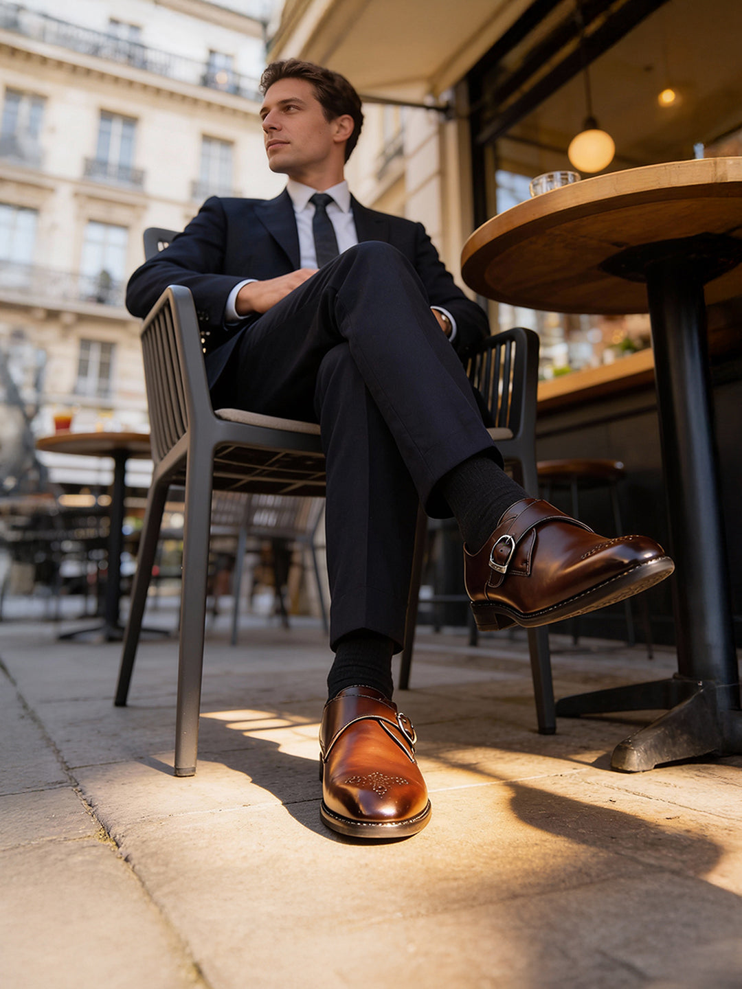 Brunette Brown Handcrafted Handcrafted Monks Slipon Shoe