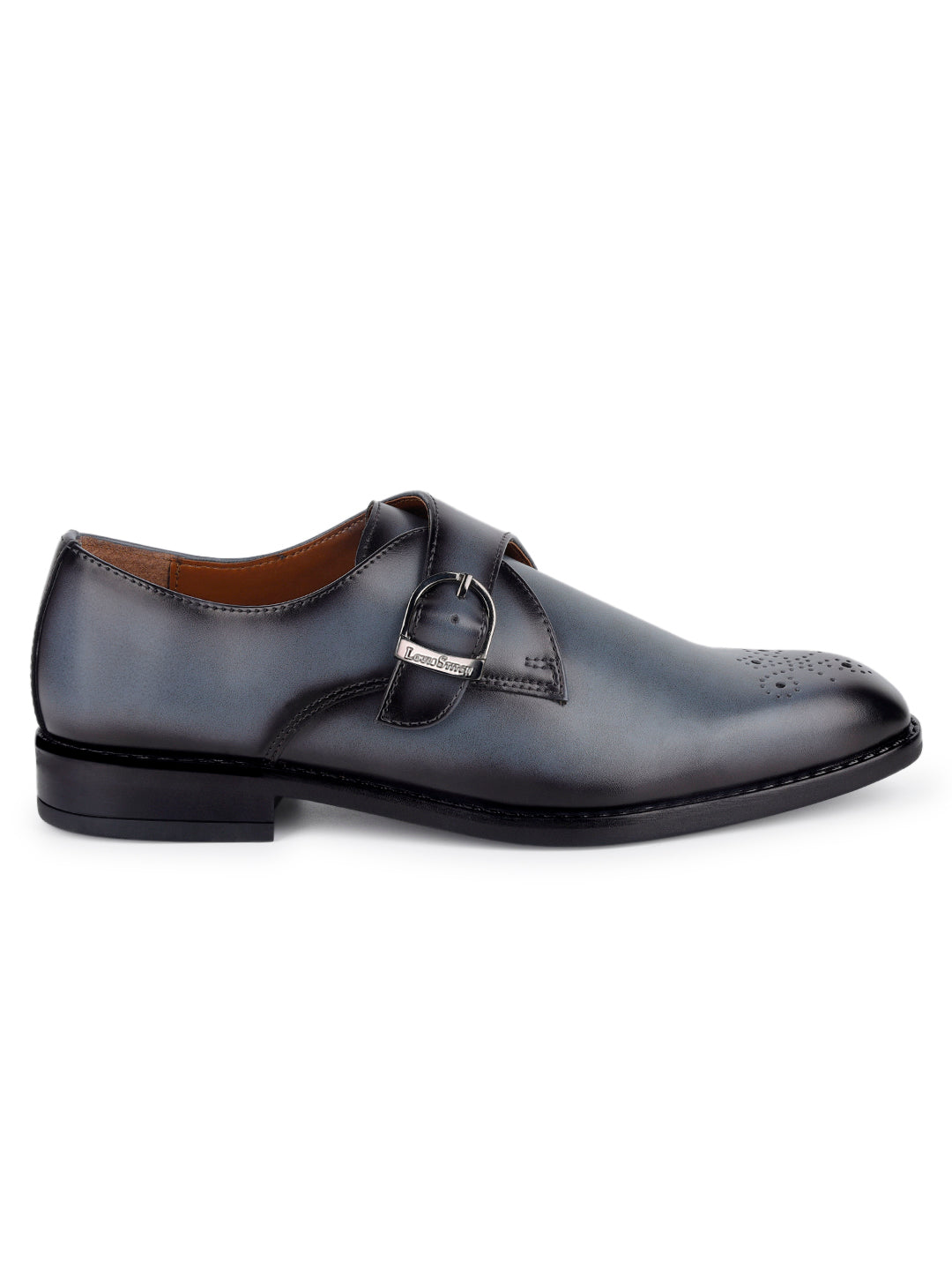 Ash Grey Handcrafted Monks Slipon Shoe