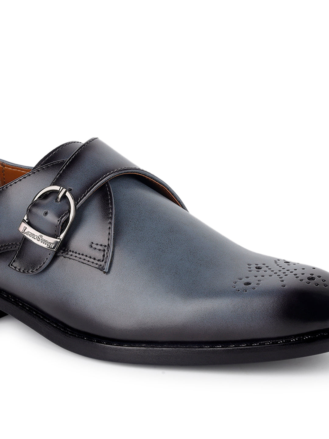 Ash Grey Handcrafted Monks Slipon Shoe