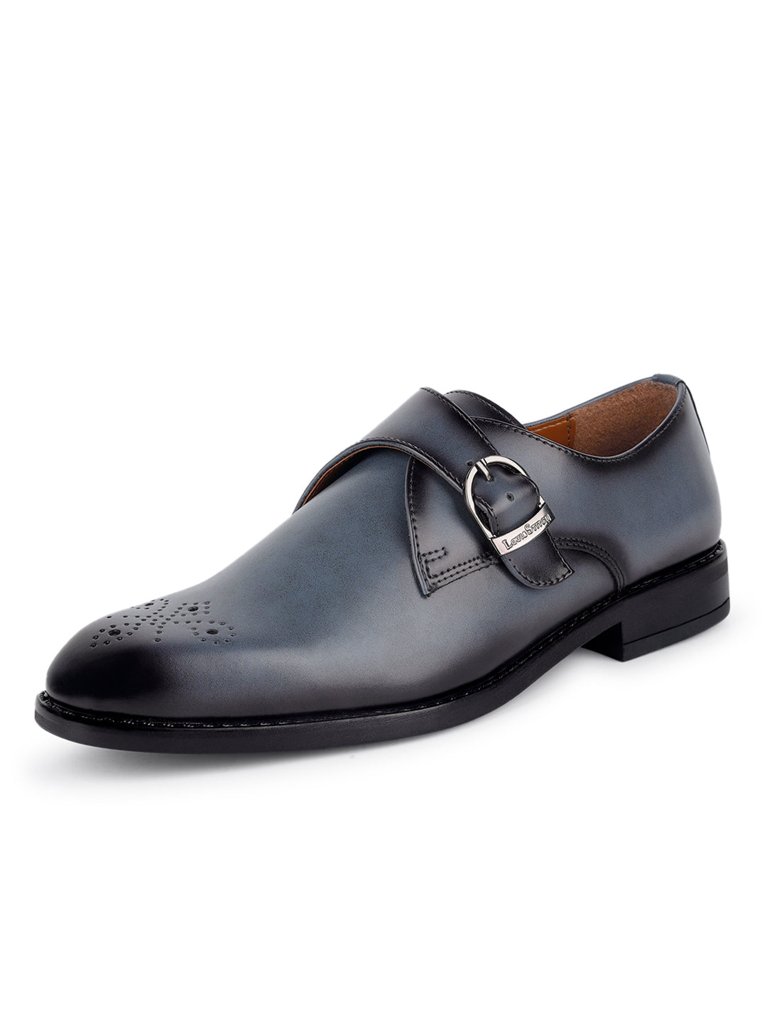 Ash Grey Handcrafted Monks Slipon Shoe
