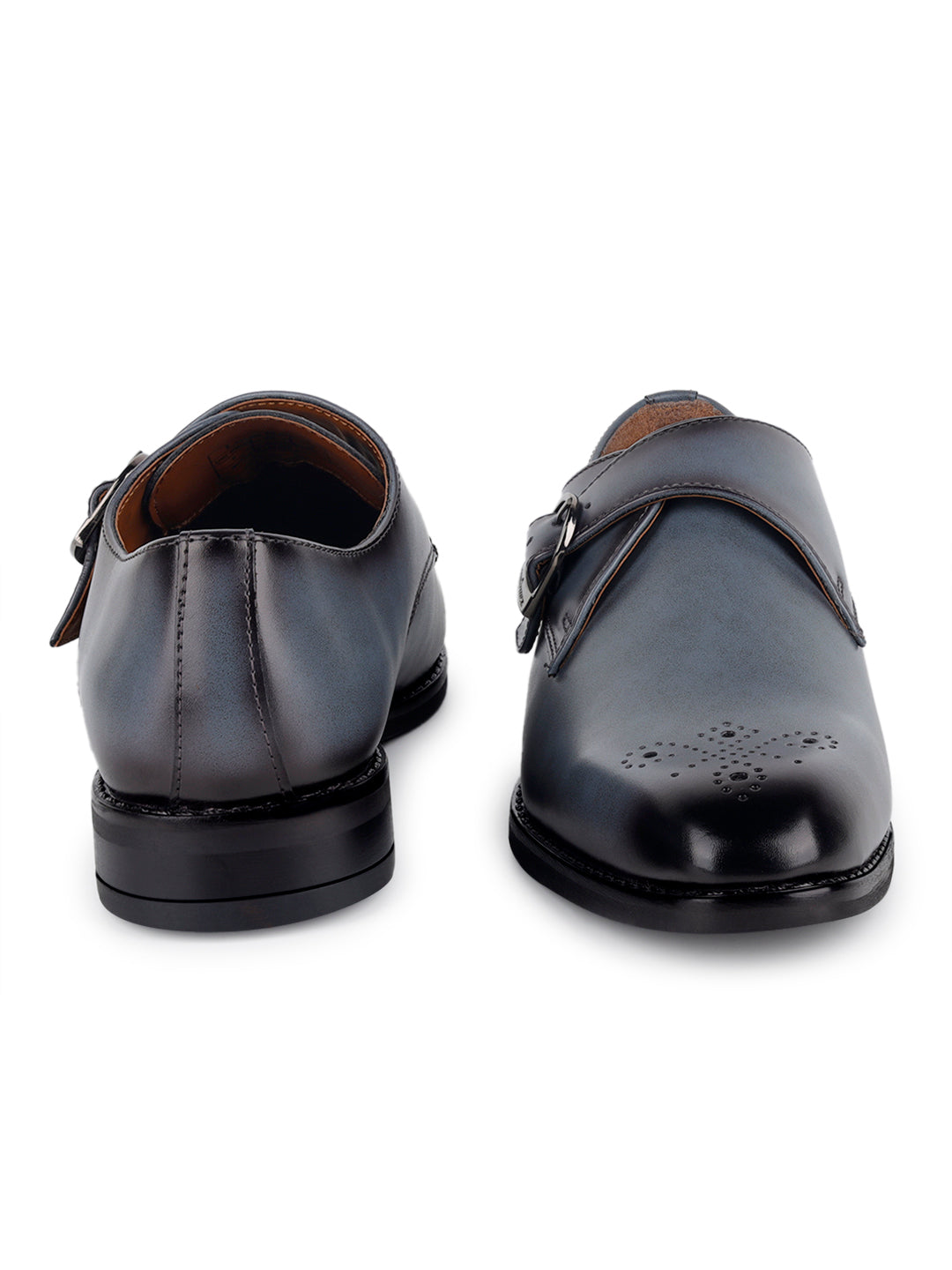 Ash Grey Handcrafted Monks Slipon Shoe