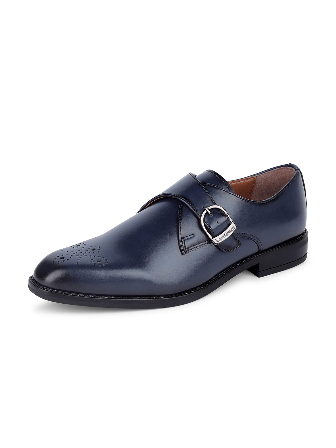 Federal Blue Handcrafted Monks Slipon Shoe