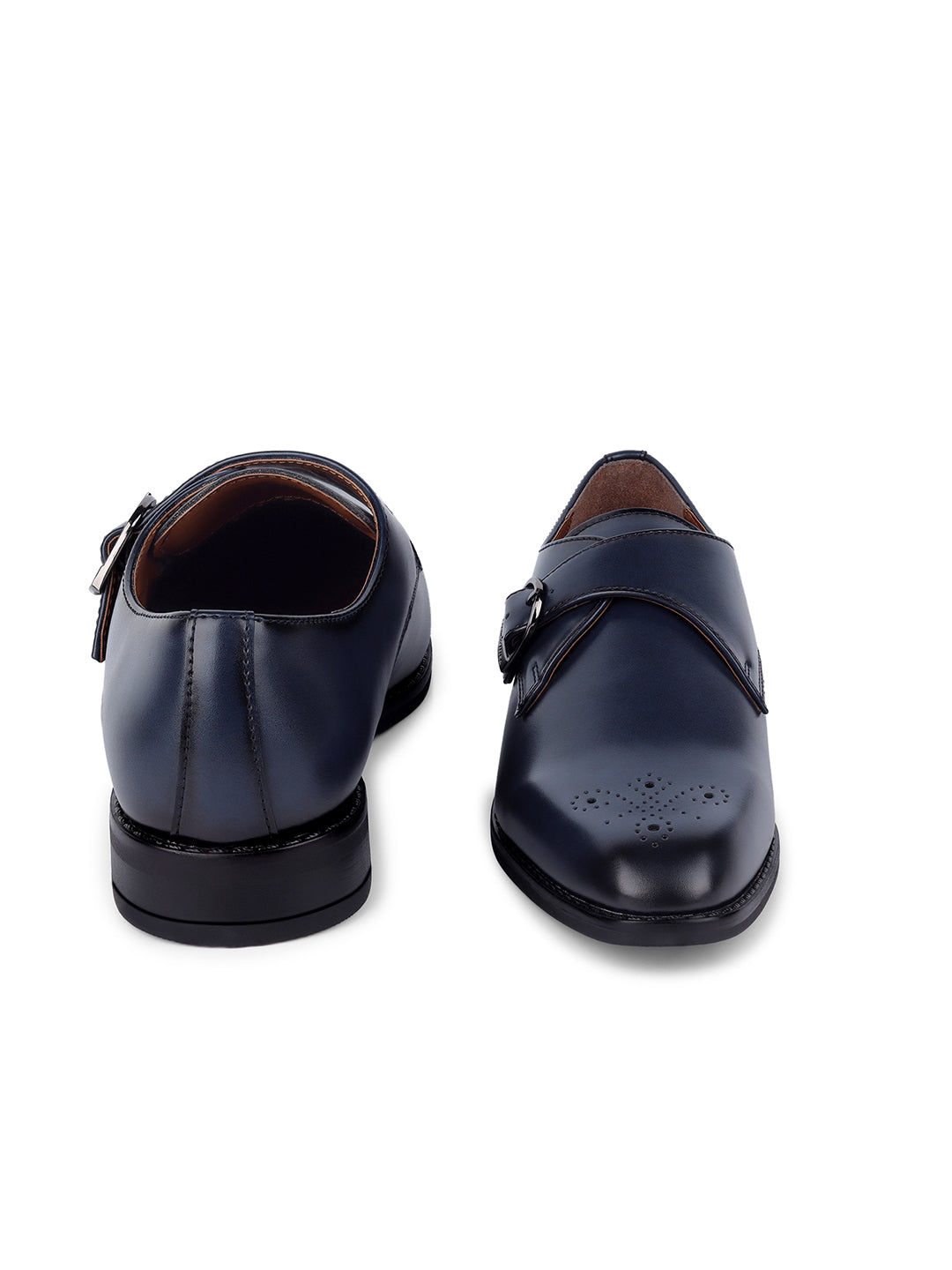 Federal Blue Handcrafted Monks Slipon Shoe