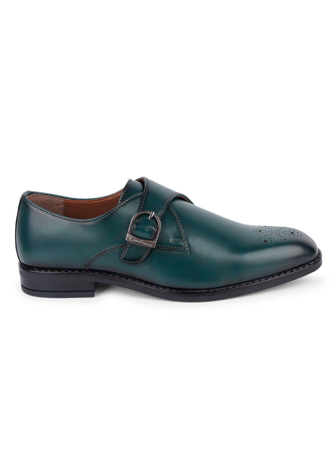 Seaweed Green Handcrafted Monks Slipon Shoe