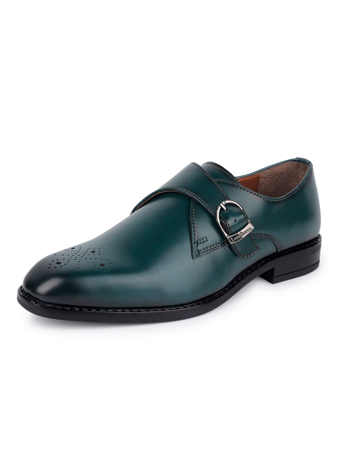 Seaweed Green Handcrafted Monks Slipon Shoe