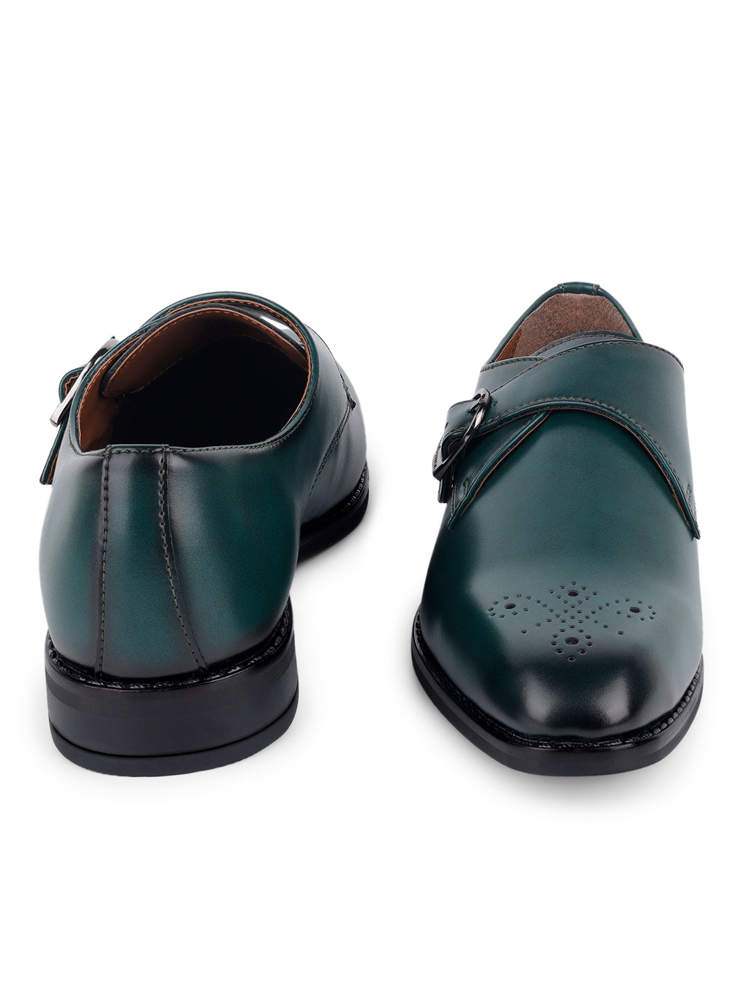 Seaweed Green Handcrafted Monks Slipon Shoe