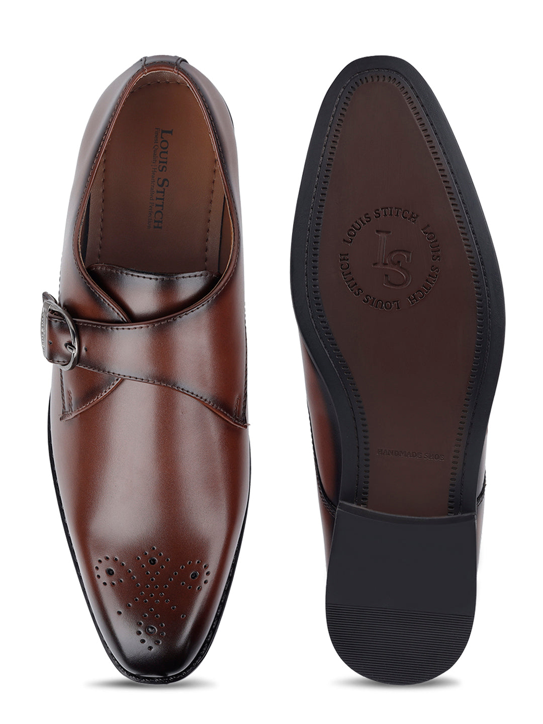 Tan Handcrafted Monks Slipon Shoe