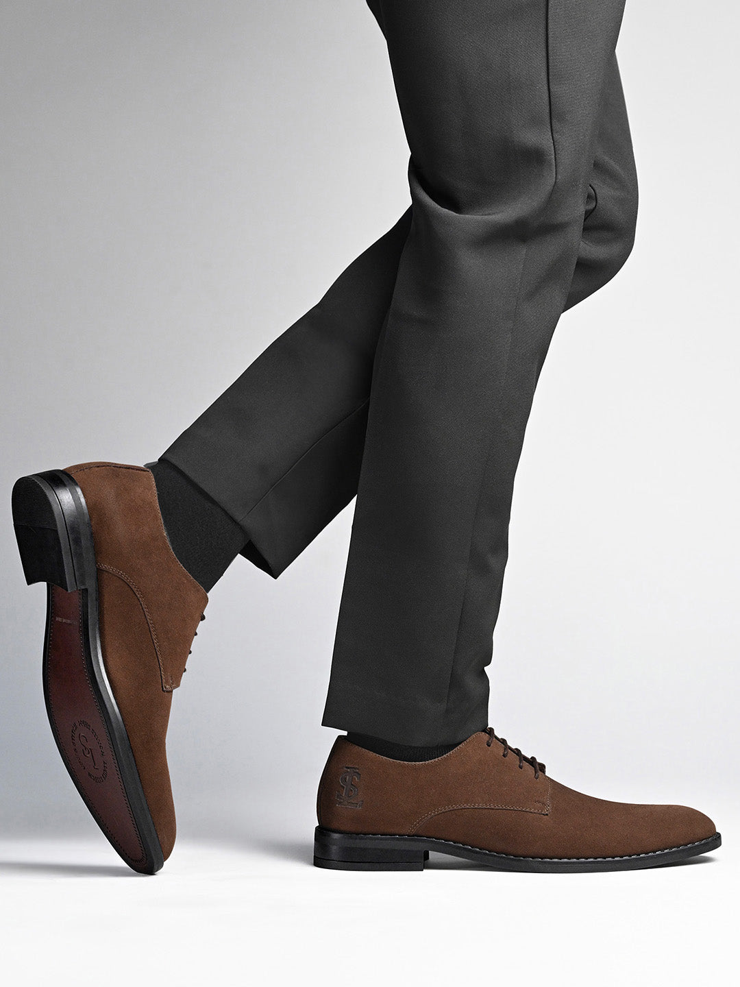 Brunette Brown Italian Suede Leather British Style Handcrafted Casual Shoe