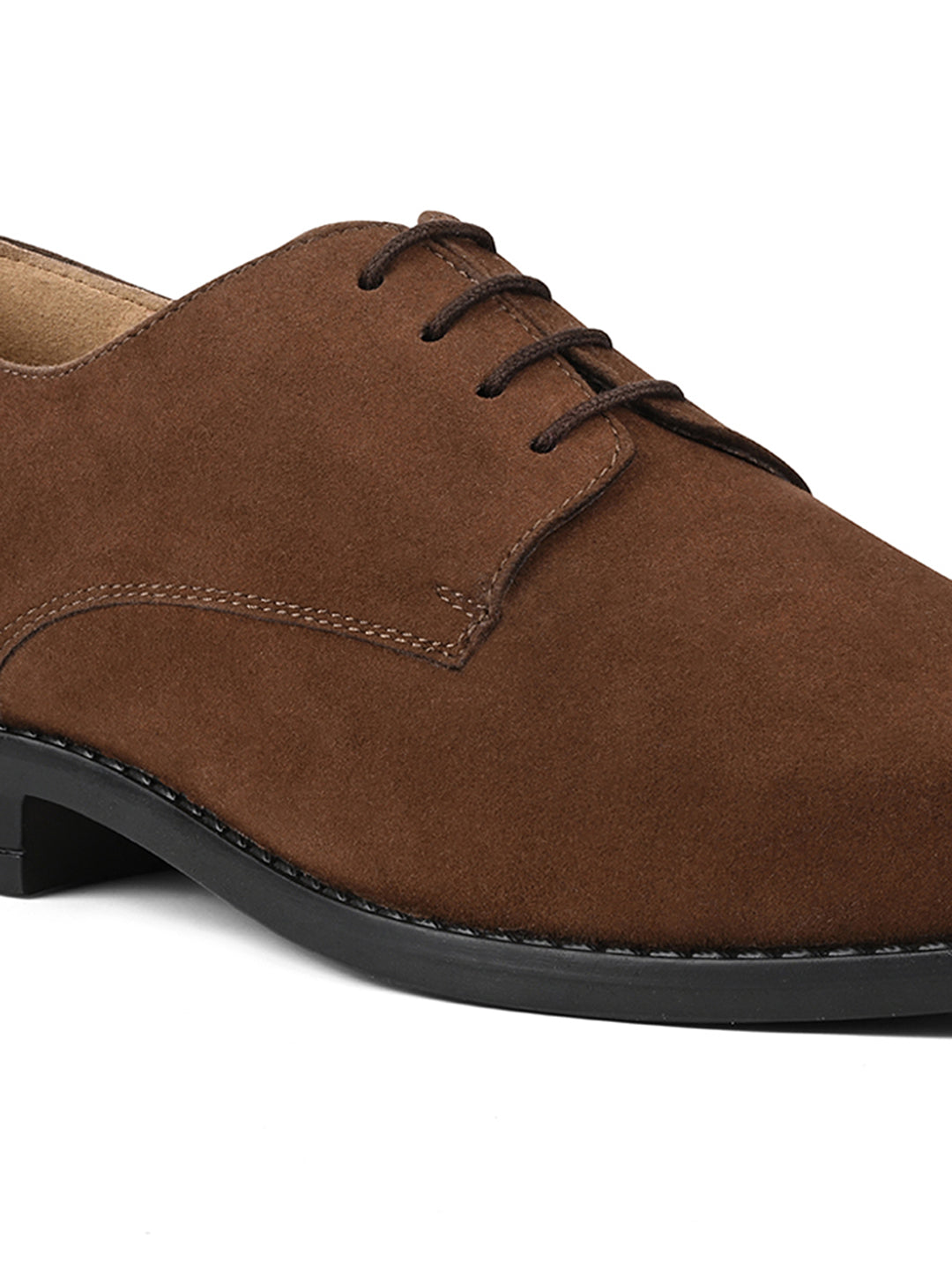 Brunette Brown Italian Suede Leather British Style Handcrafted Casual Shoe