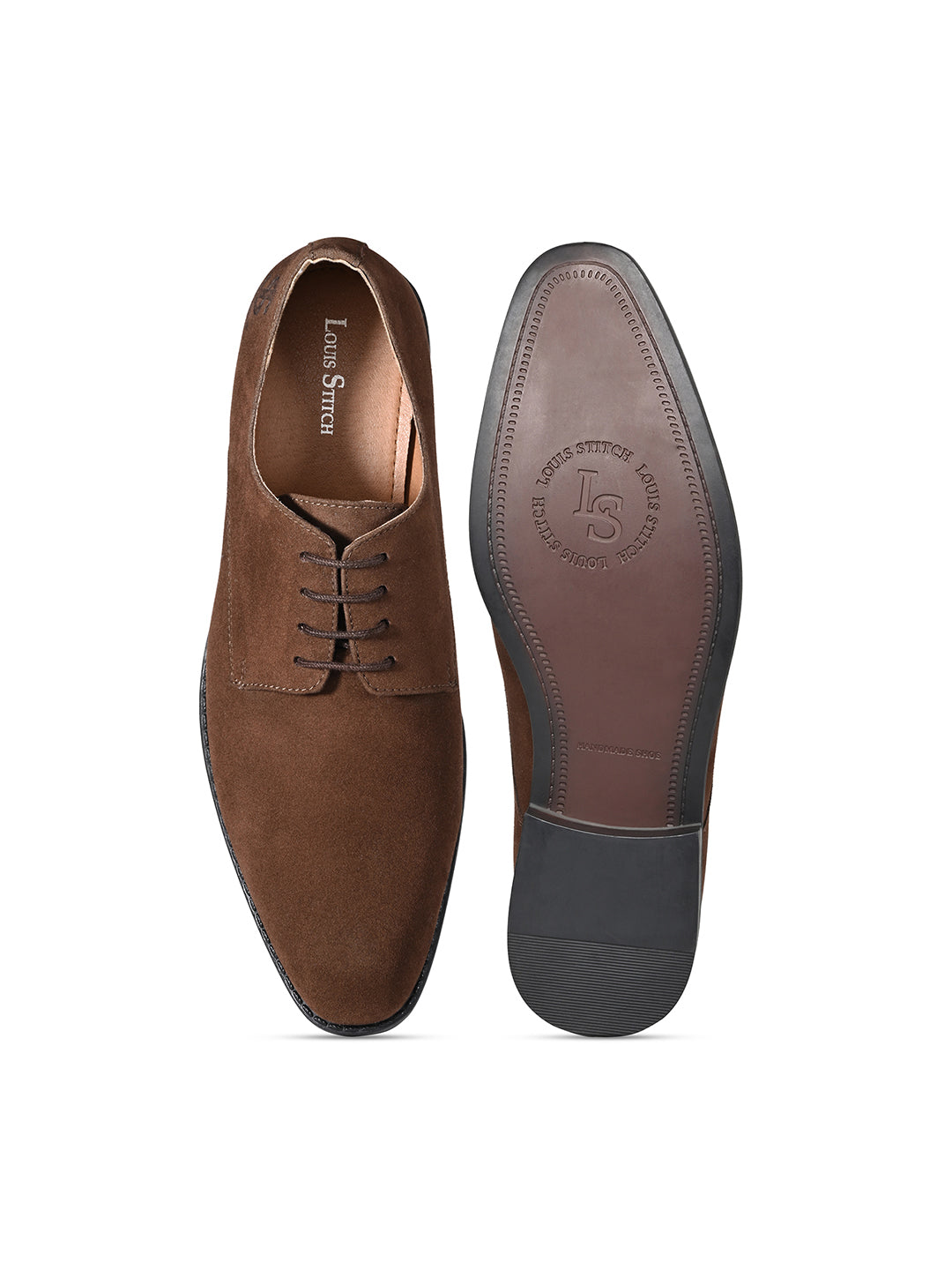 Brunette Brown Italian Suede Leather British Style Handcrafted Casual Shoe