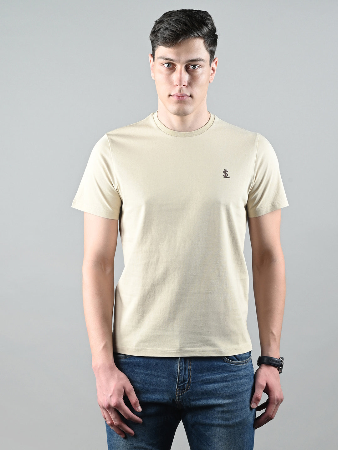 Men's Super Combed Cotton Regular Fit Pack of 3 Roundneck T-shirts