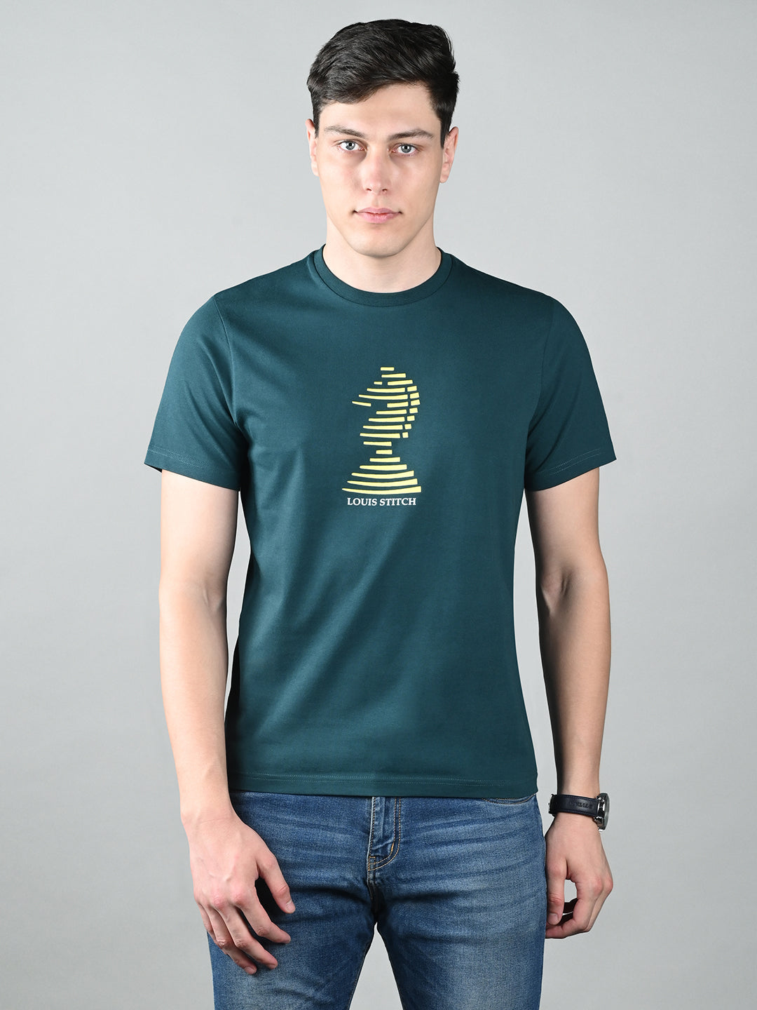 Men's Super Combed Cotton Regular Fit Pack of 2 Roundneck T-shirts