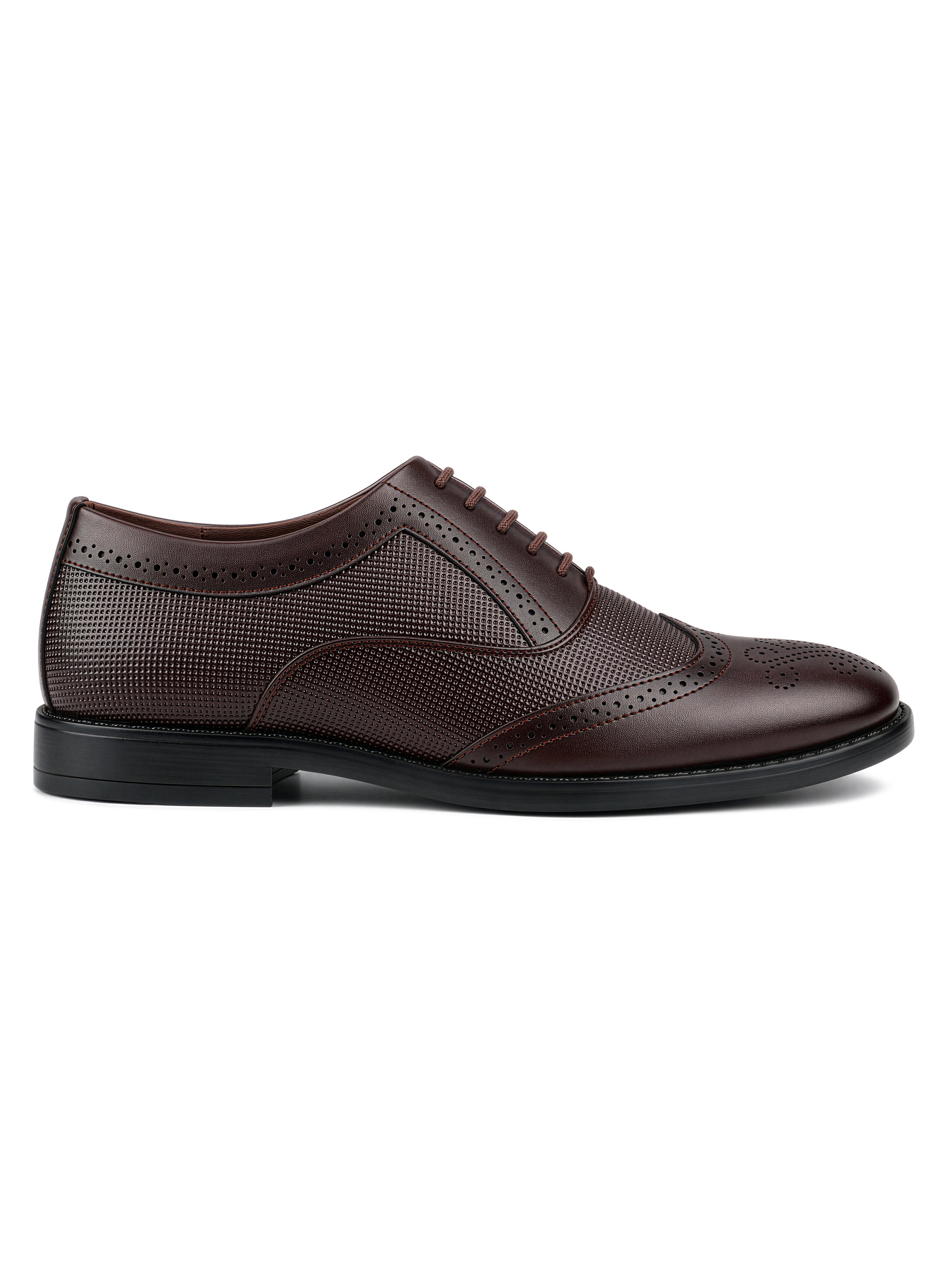 Brunette Brown Formal Brogue Lace-Up Shoes