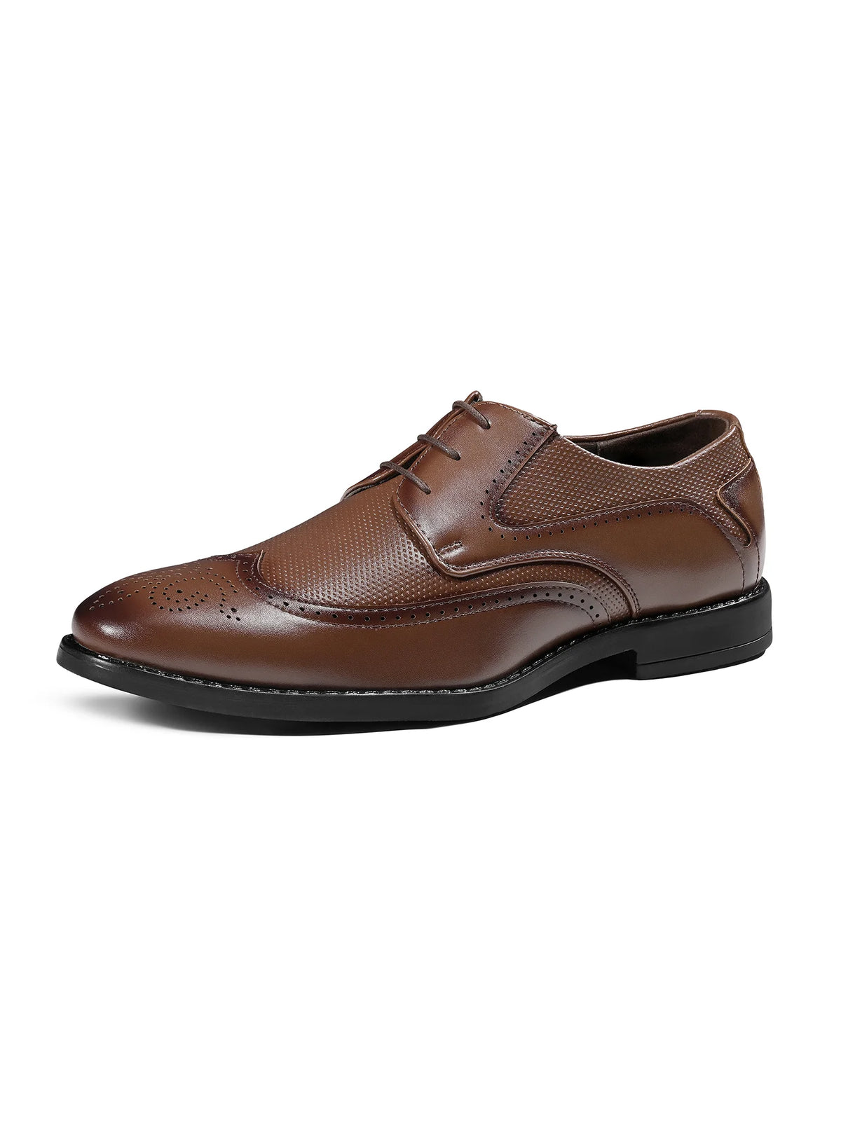 Russet Tan Formal Brogue Lace-Up Shoes