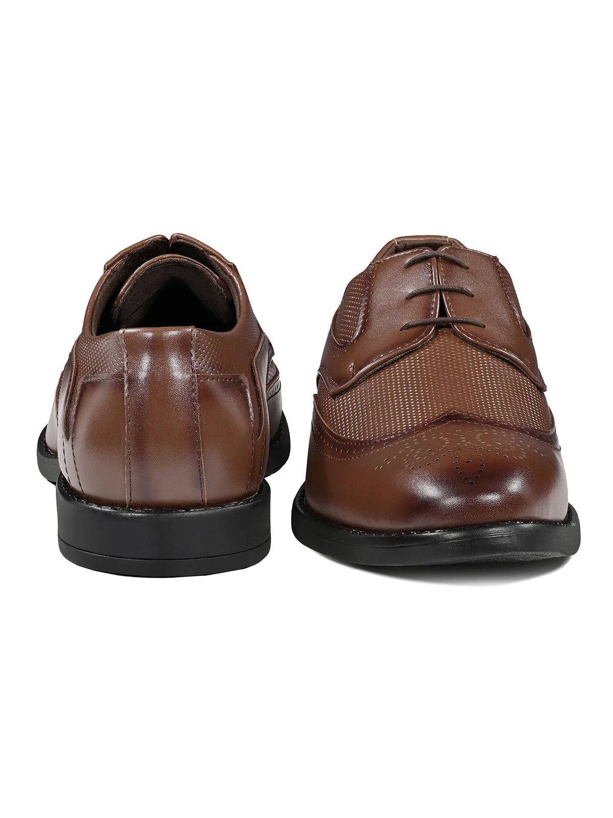 Russet Tan Formal Brogue Lace-Up Shoes