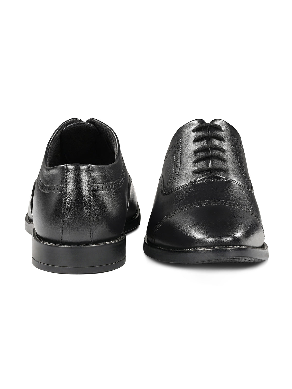 Jet Black Formal Oxford Lace-Up Shoes