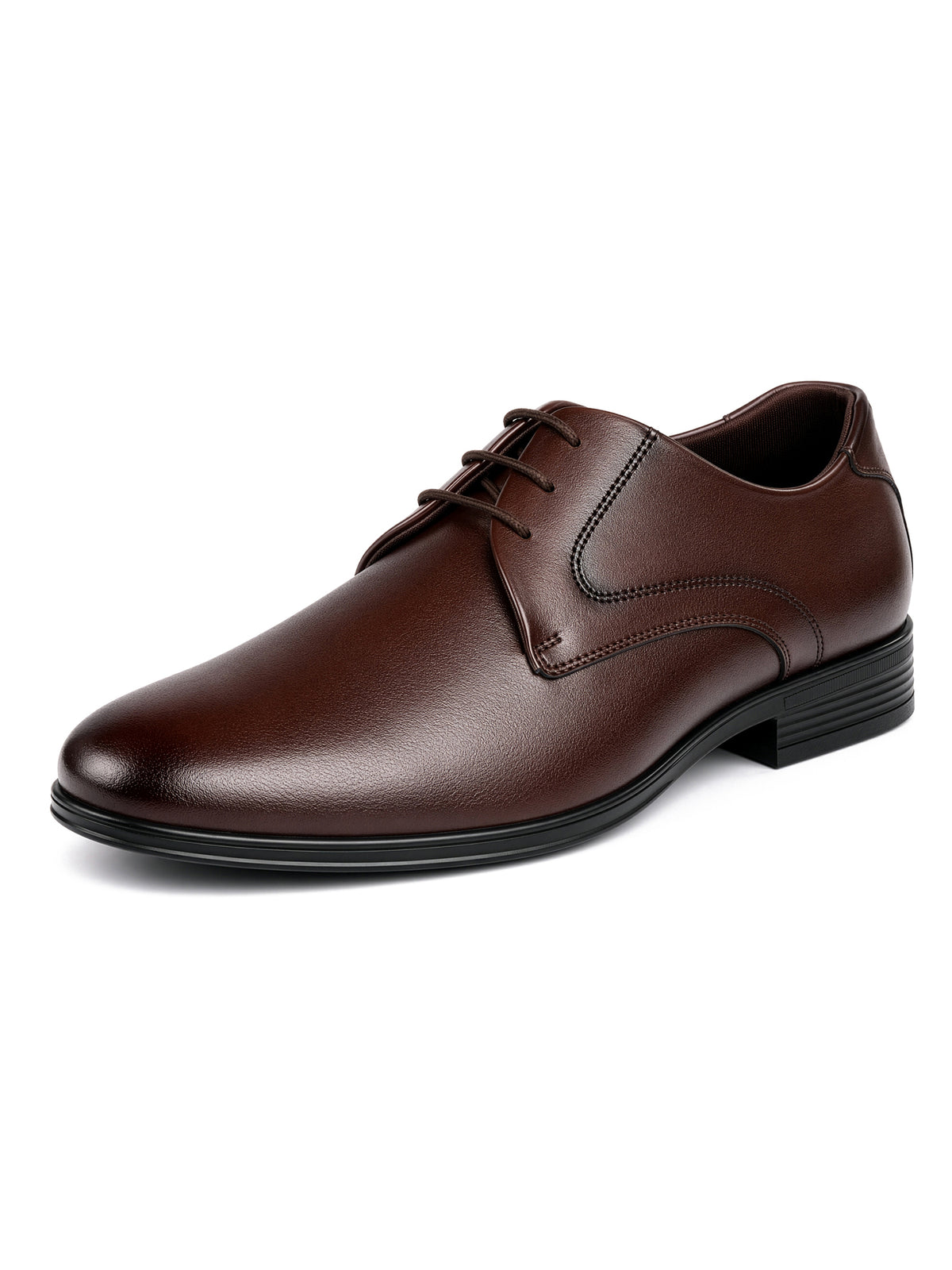 Brunette Brown Formal Lace-Up Derby Shoes