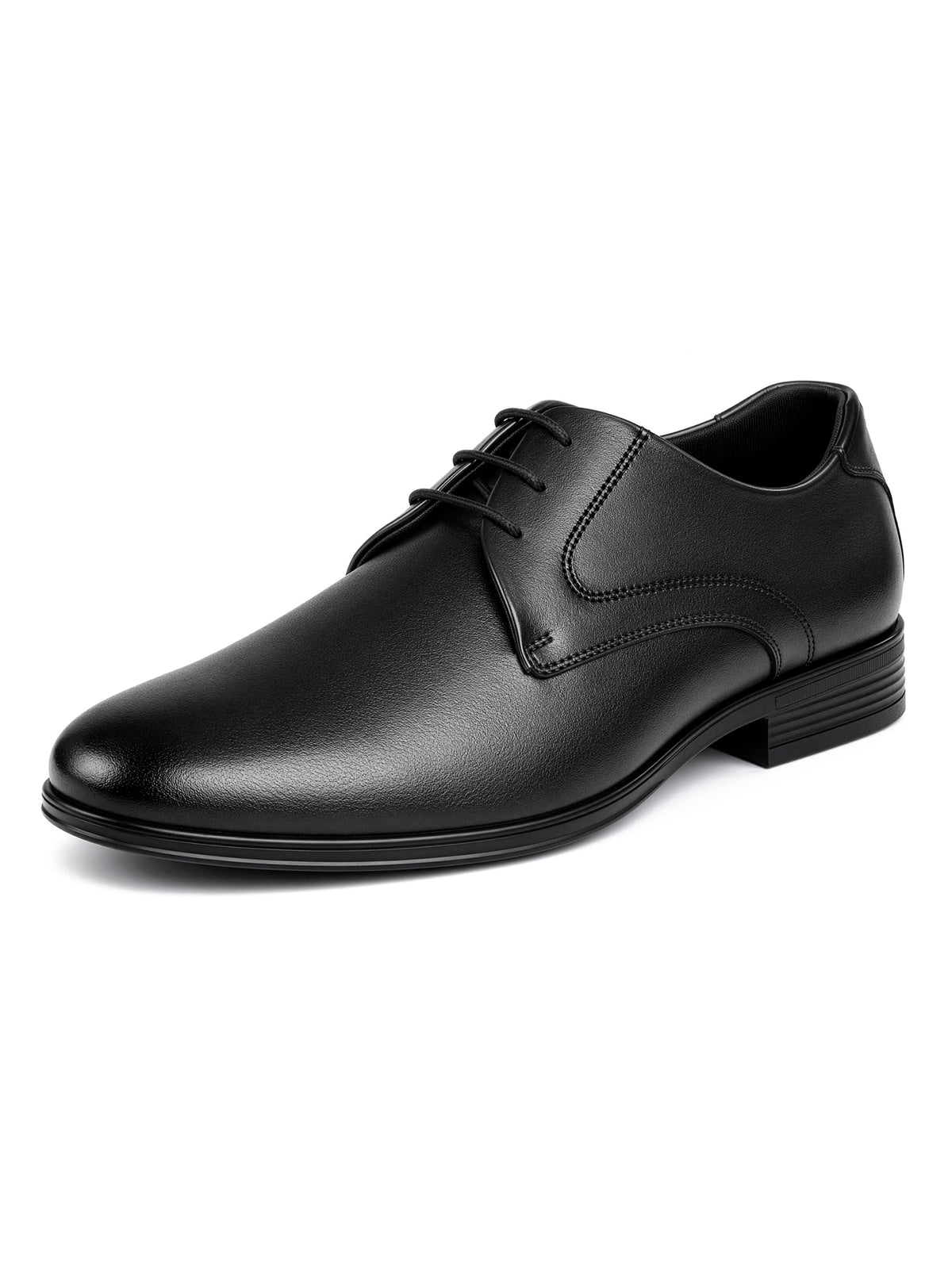 Jet Black Formal Lace-Up Derby Shoes