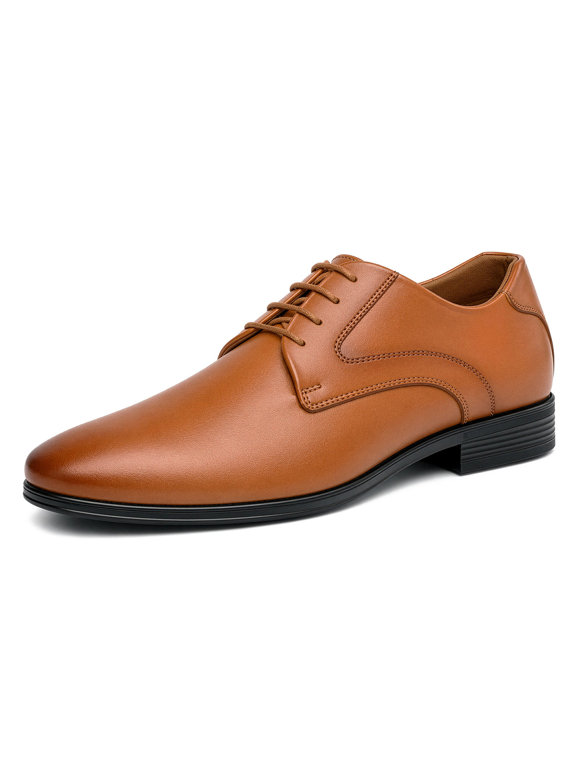 Russet Tan Formal Lace-Up Derby Shoes