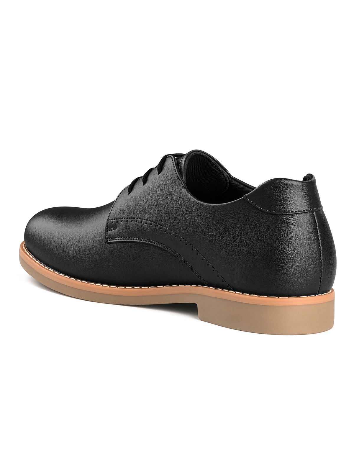 Jet Black Formal Lace-Up Derby Shoes
