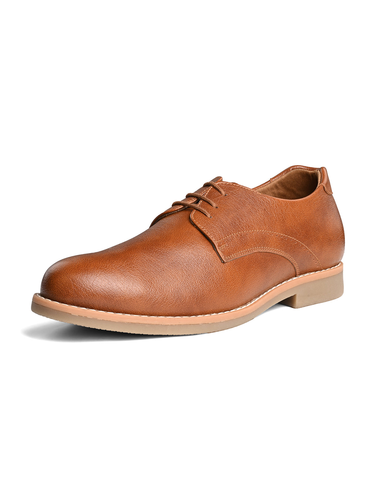 Russet Tan Formal Lace-Up Derby Shoes