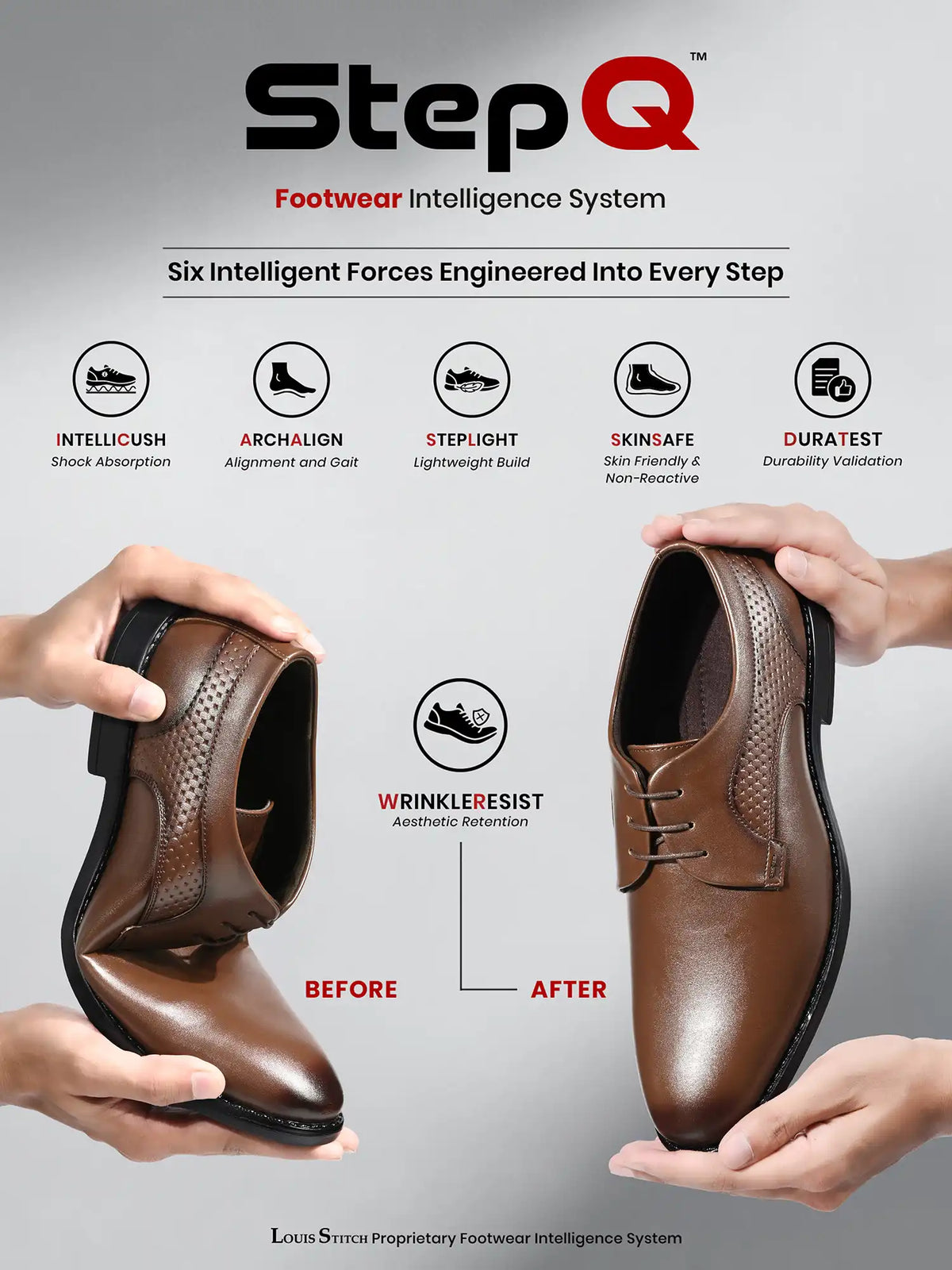 Russet Tan Formal Derby Lace-Up Shoes
