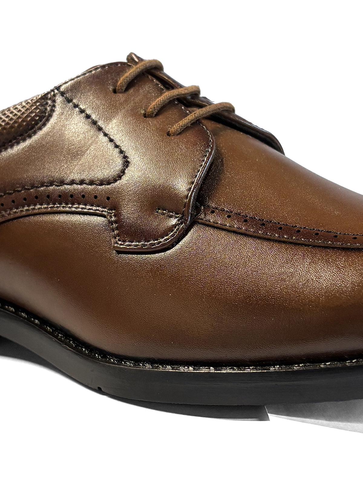 Russet Tan Formal Derby Lace-Up Shoes