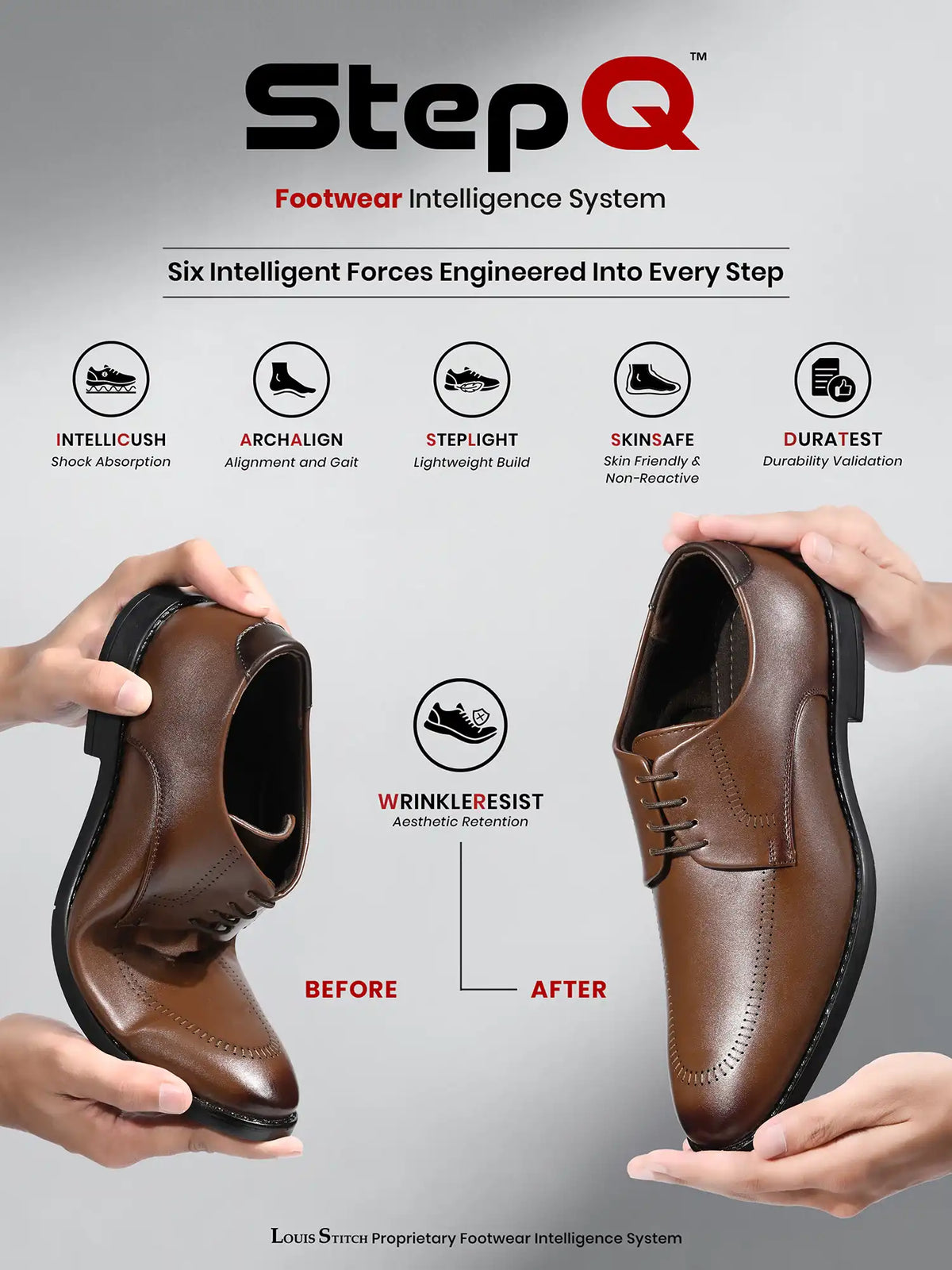 Russet Tan Formal Derby Lace-Up Shoes