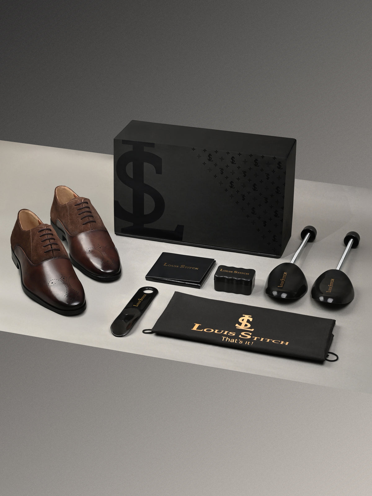 Brunette Brown Italian Crust Leather Formal Brogue