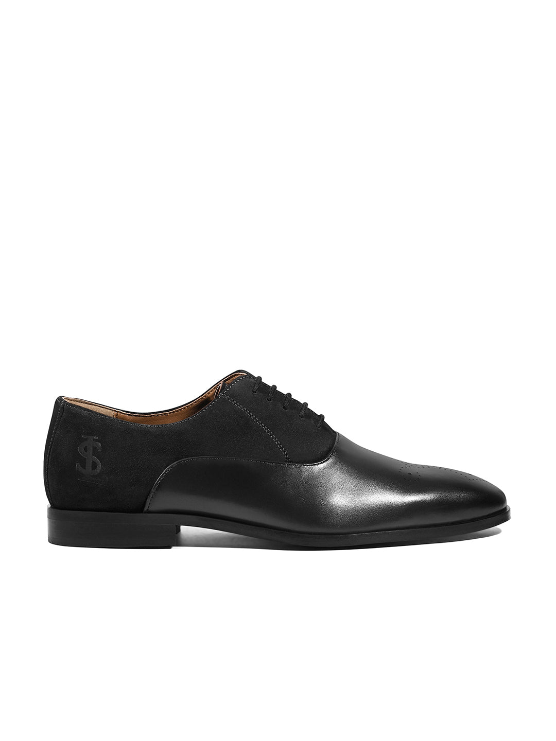 Jet Black Italian Crust Leather Formal Brogues