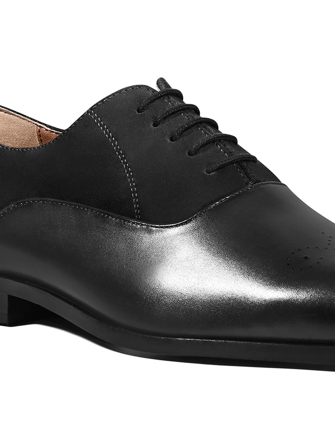 Jet Black Italian Crust Leather Formal Brogues