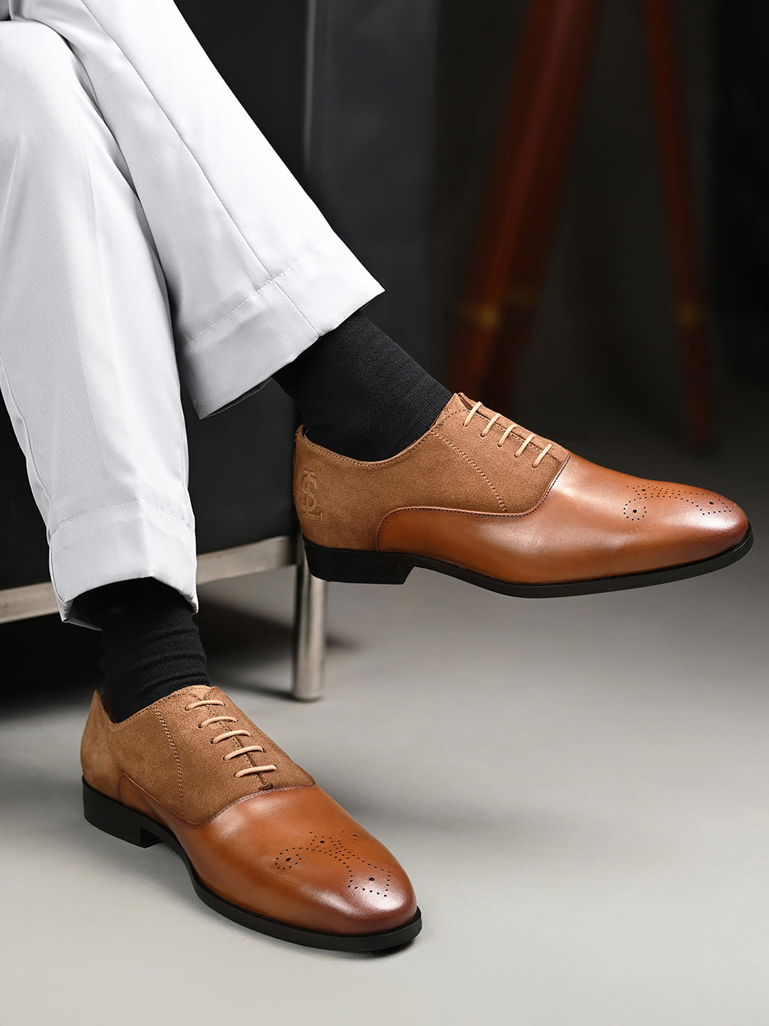 Russet Tan Italian Crust Leather Formal Brogues
