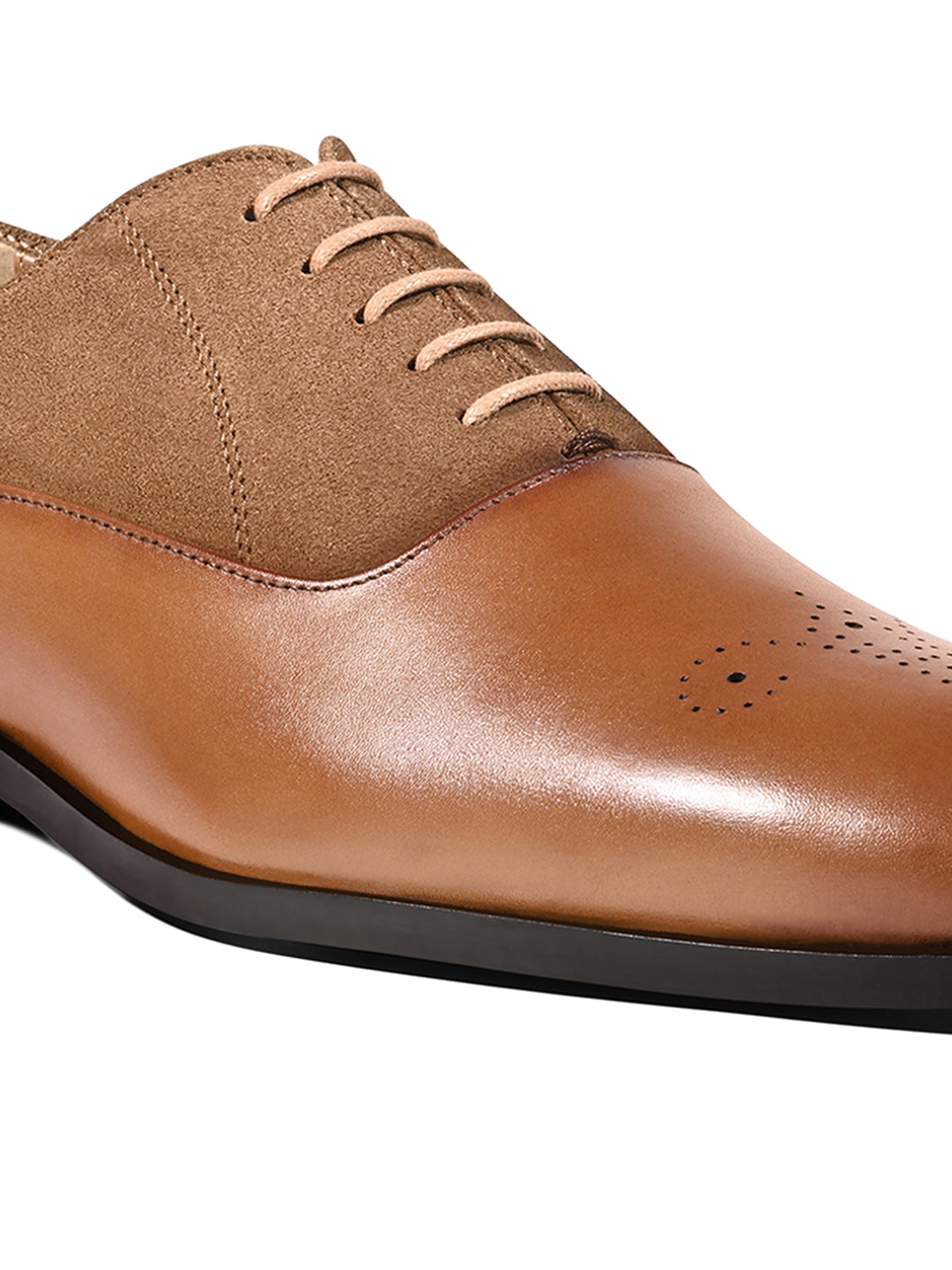 Russet Tan Italian Crust Leather Formal Brogue