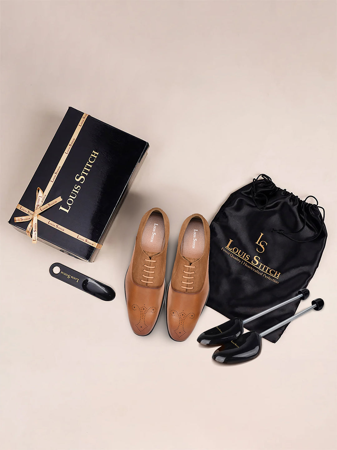 Russet Tan Italian Crust Leather Formal Brogue