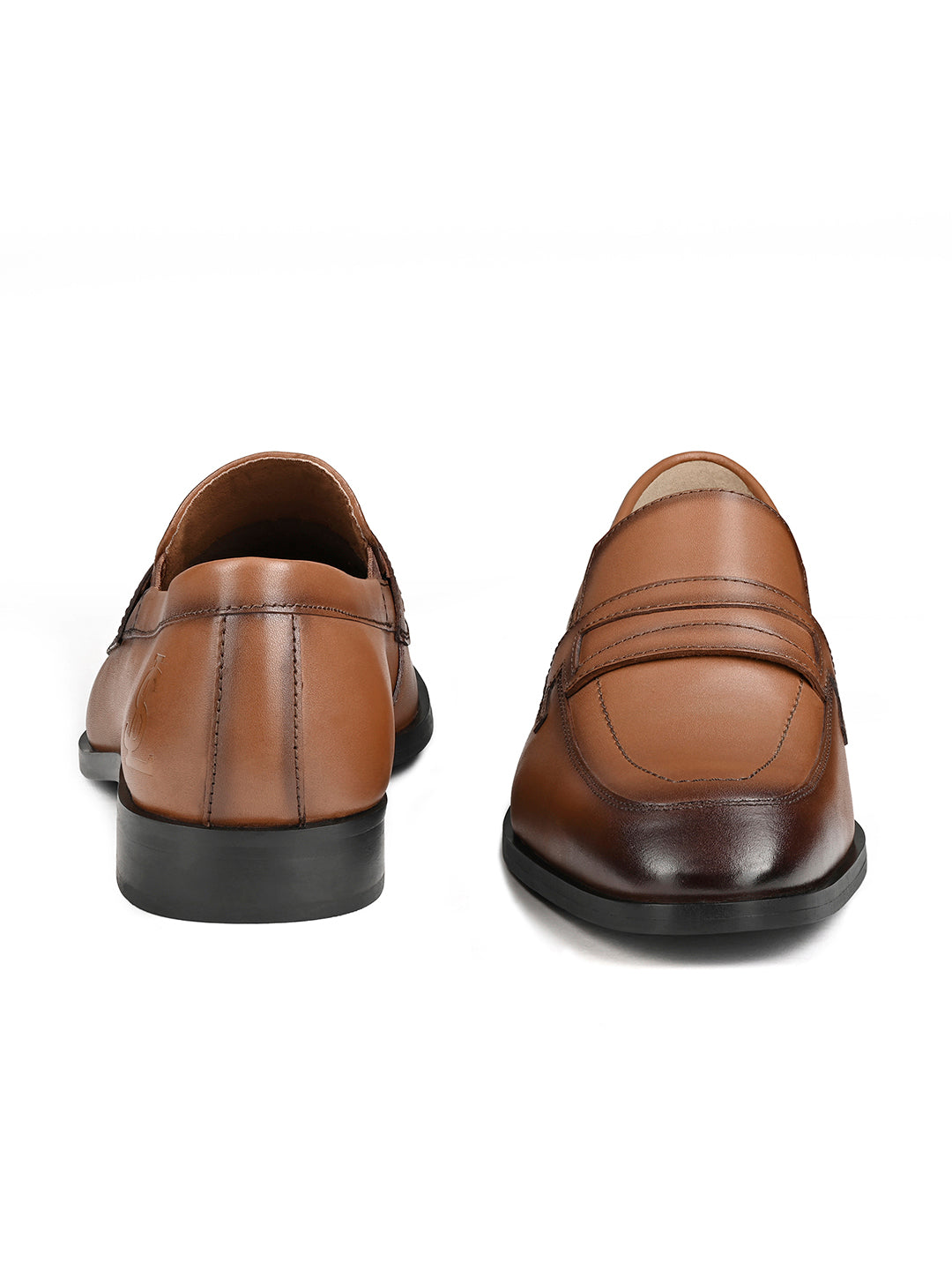 Russet Tan Italian Crust Leather Formal Moccasin