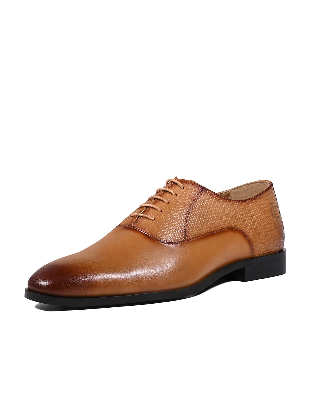 Russet Tan Italian Crust Leather Formal Derby