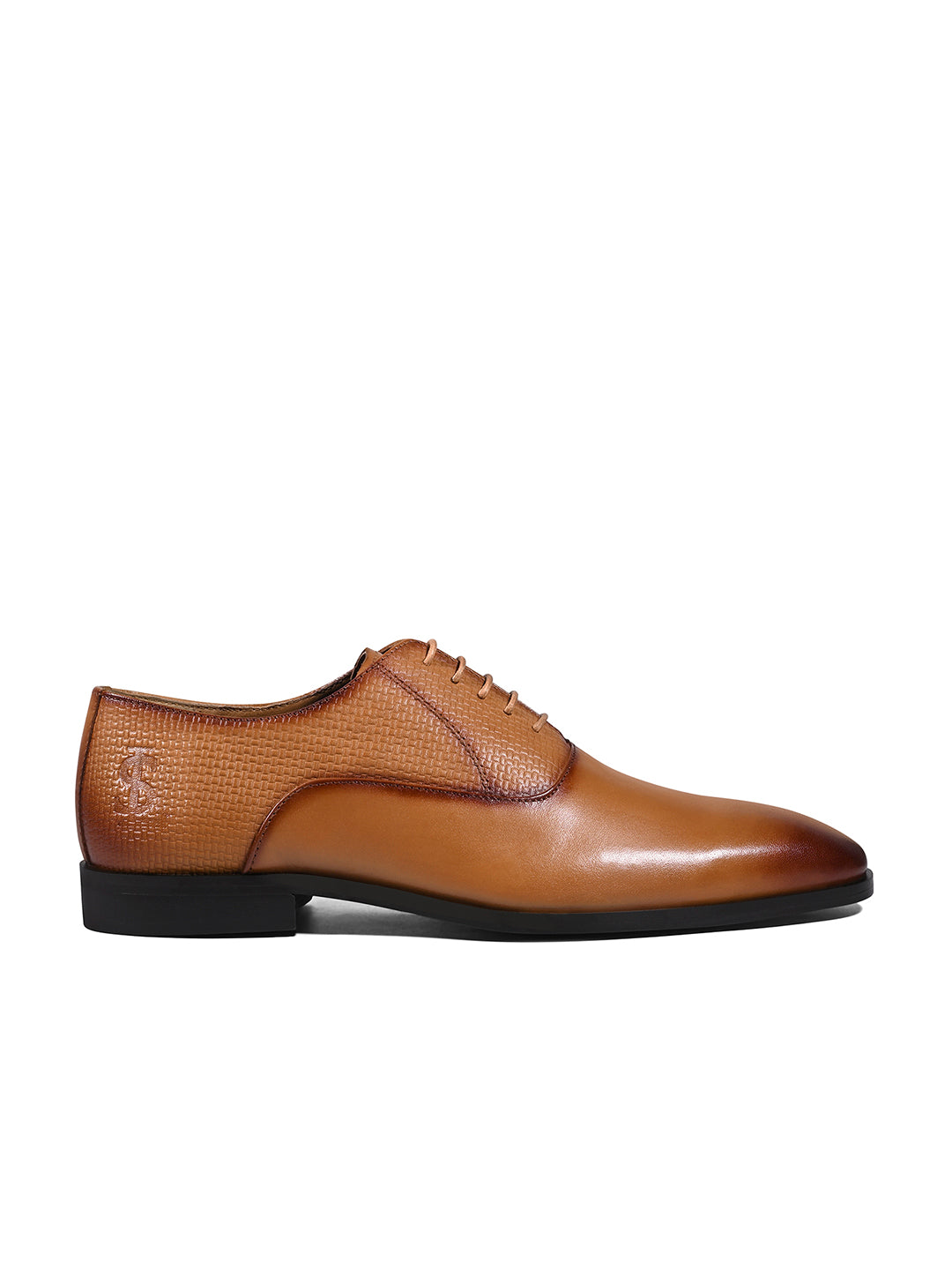 Russet Tan Italian Crust Leather Formal Derby
