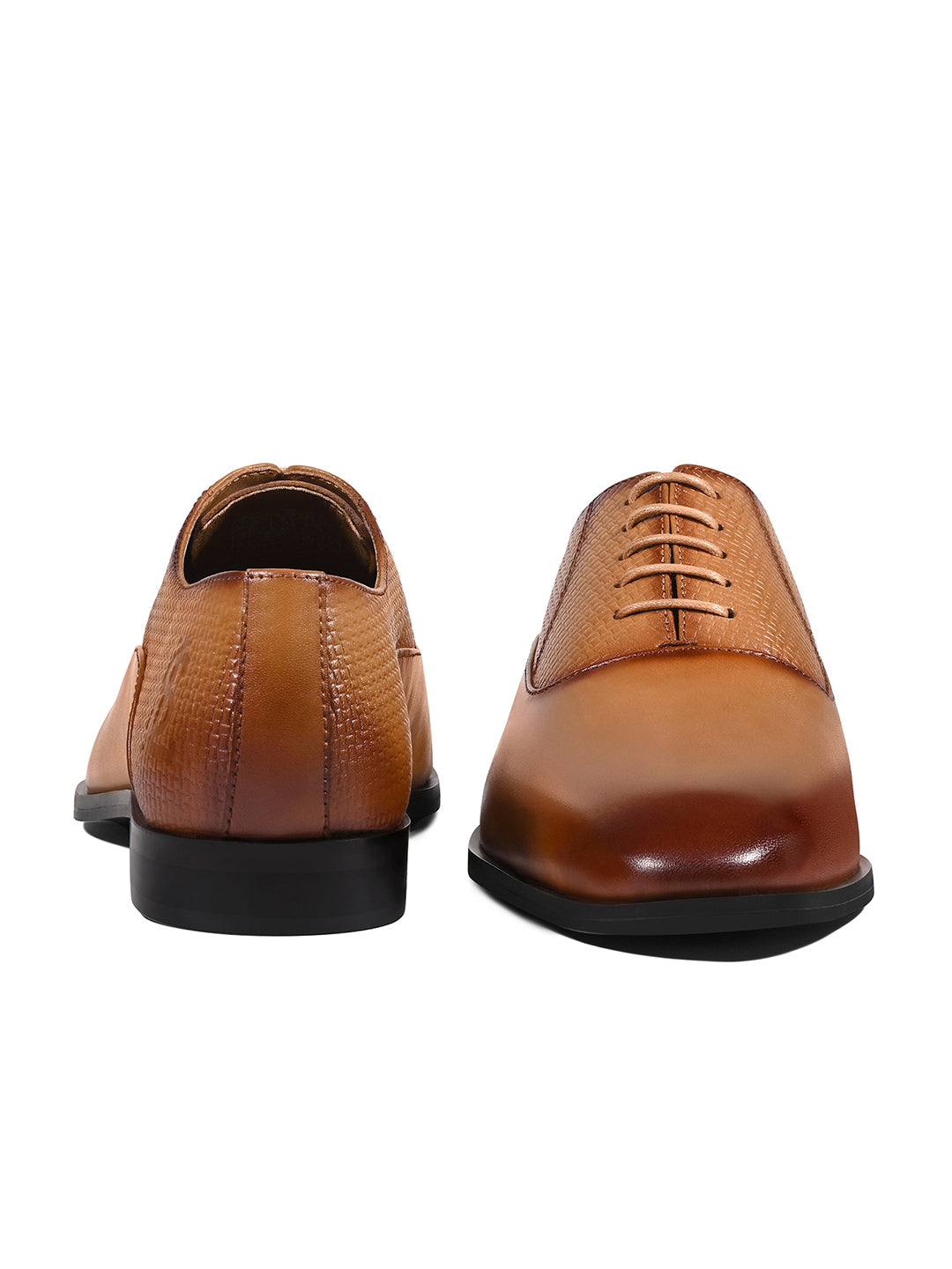 Russet Tan Italian Crust Leather Formal Derbys